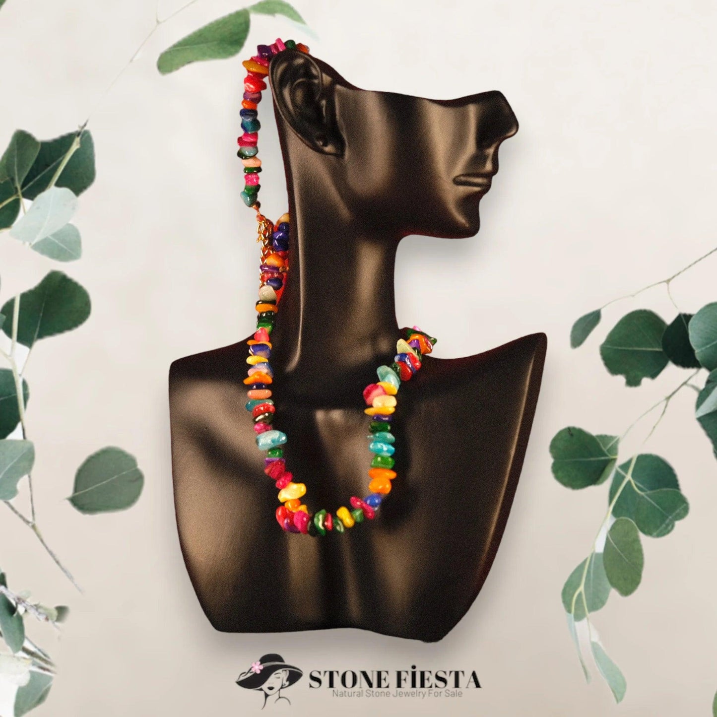 Handmade Aventurine Rainbow Necklace - LGBT Pride Jewelry | Symbol of Love and Support